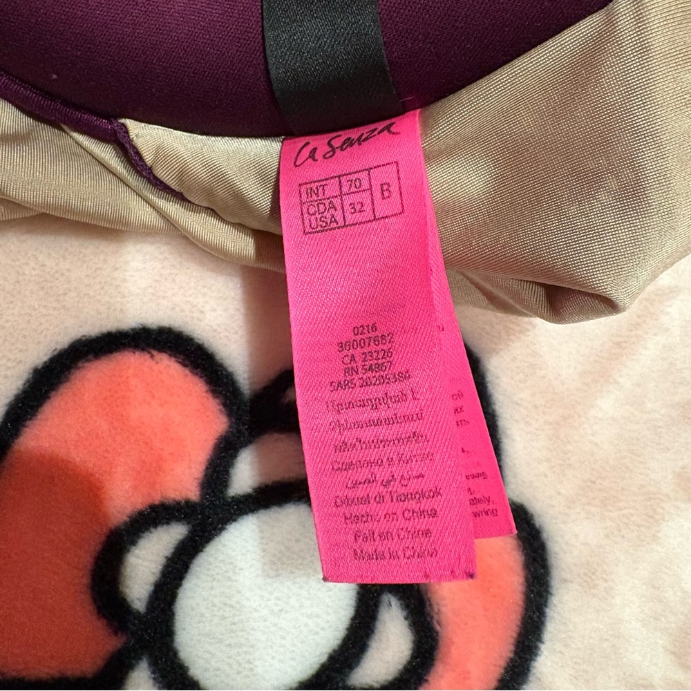 La SENZA Sexy Dark Purple Racerback Bra - Picture 5 of 7